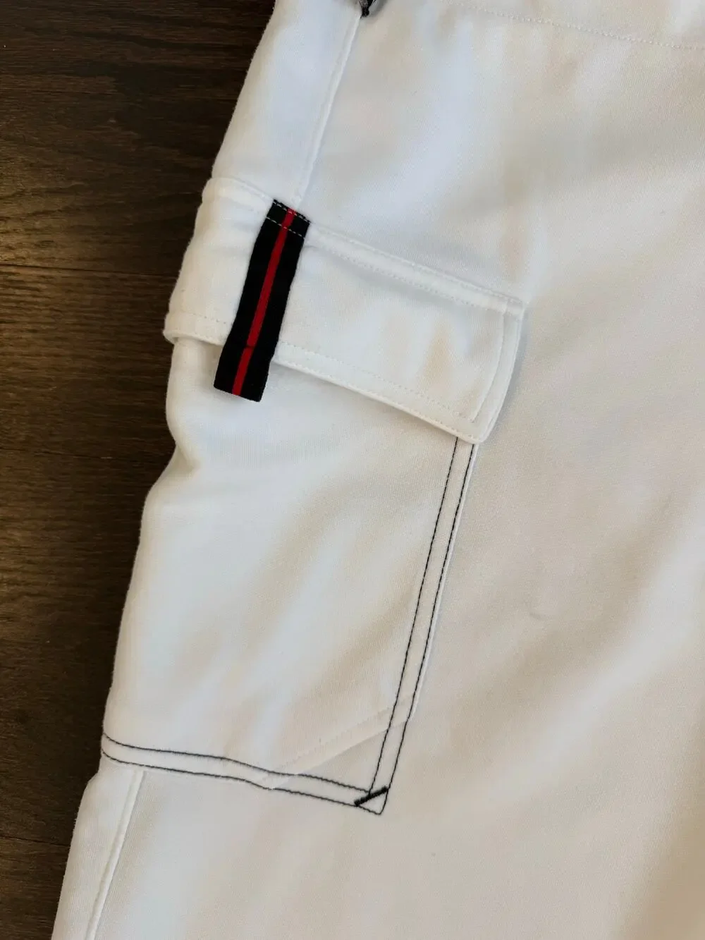 Vintage Air Jordan Y2K White Utility Cargo Track Pants (Size Small)